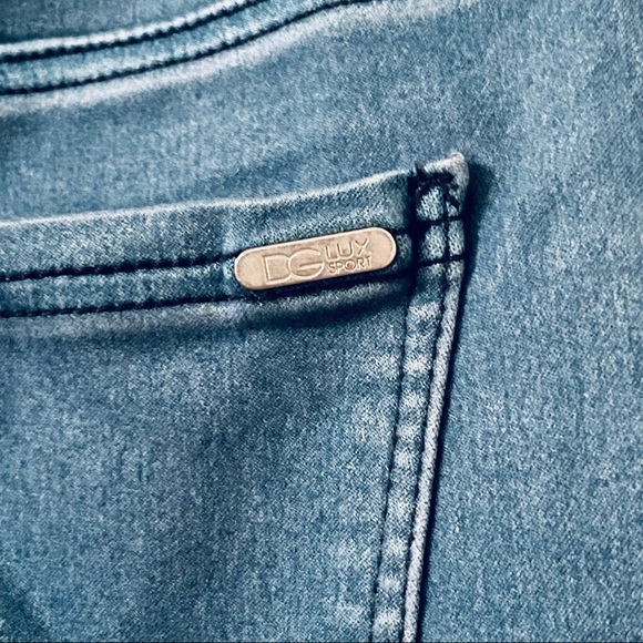 DG Diane Gilman Lux Sport Cropped Slim Stretch Cotton Denim Jeggings. Size M. - Picture 9 of 11